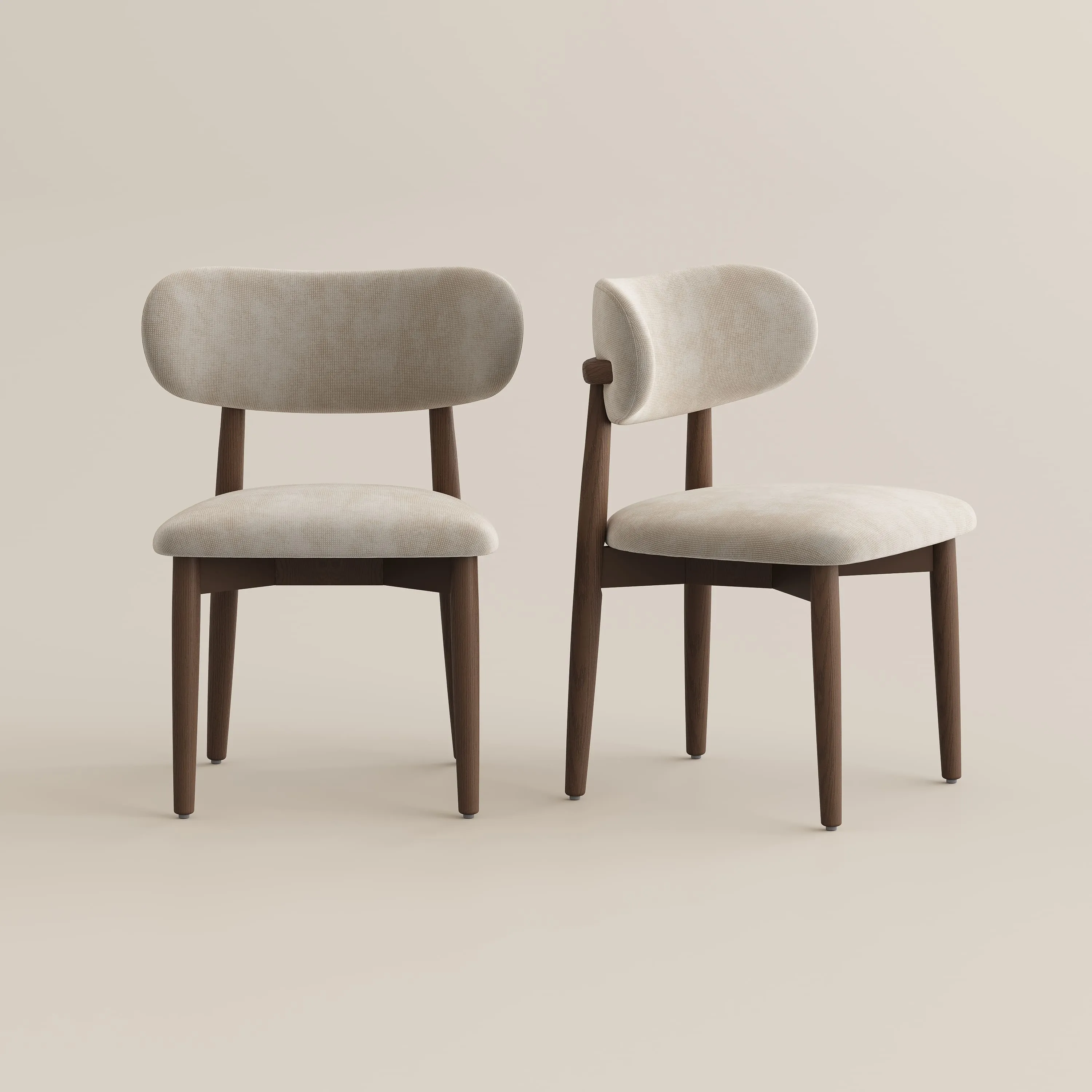 Lawson-Mid-Century Modern Wood Dining Chairs Set of 2 8
