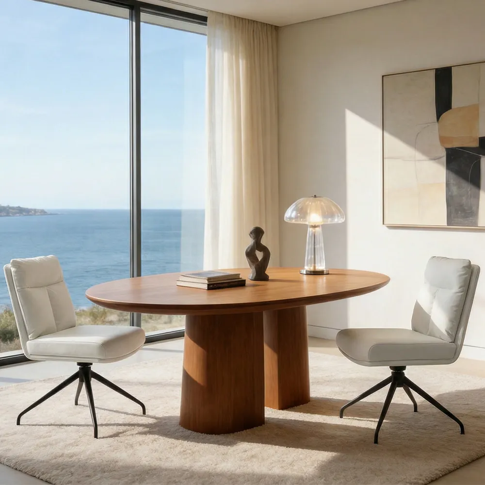 Modern Swivel Home Office Chairs Set of 2 2