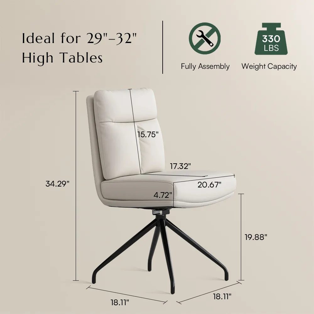 Modern Swivel Home Office Chairs Set of 2 10