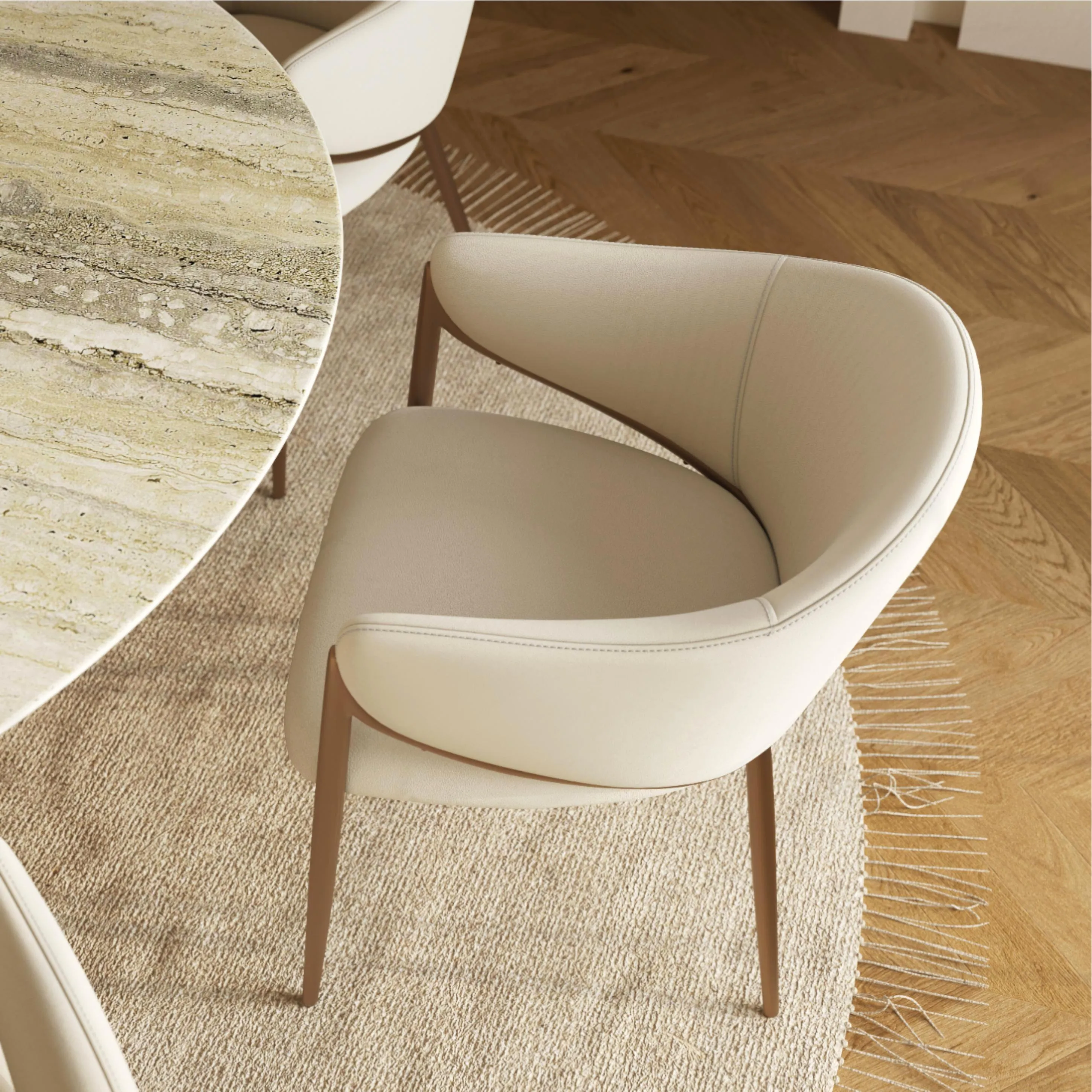 Mid-Century Modern Upholstered Dining Chairs Set of 2 2 Mid-Century Modern Upholstered Dining Chairs Set of 2 2