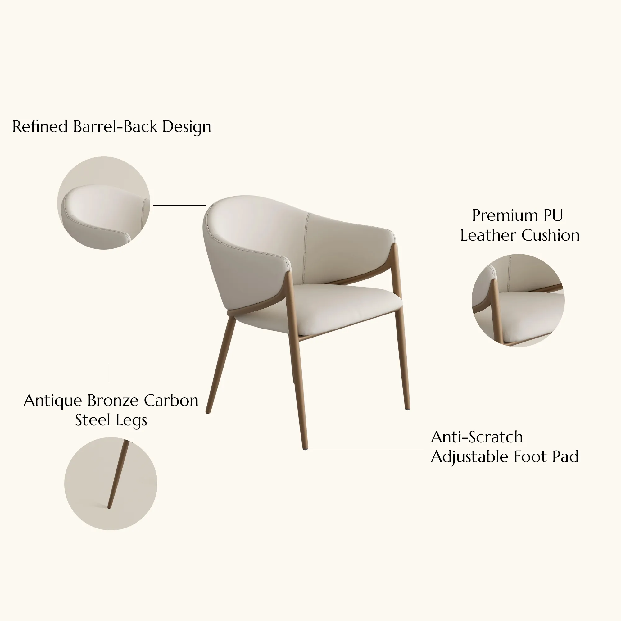 Mid-Century Modern Upholstered Dining Chairs Set of 2 9 Mid-Century Modern Upholstered Dining Chairs Set of 2 9
