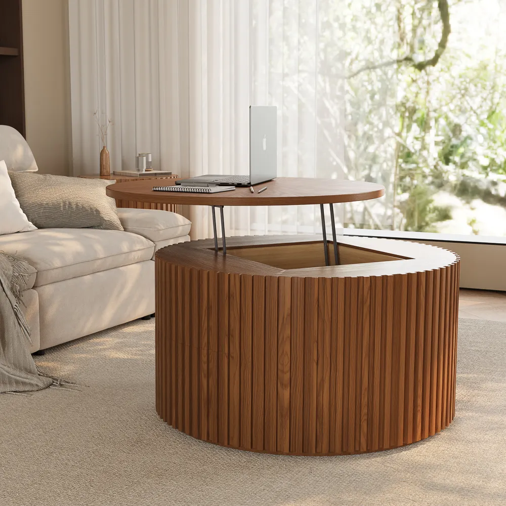 Lifting Top Round Coffee Table