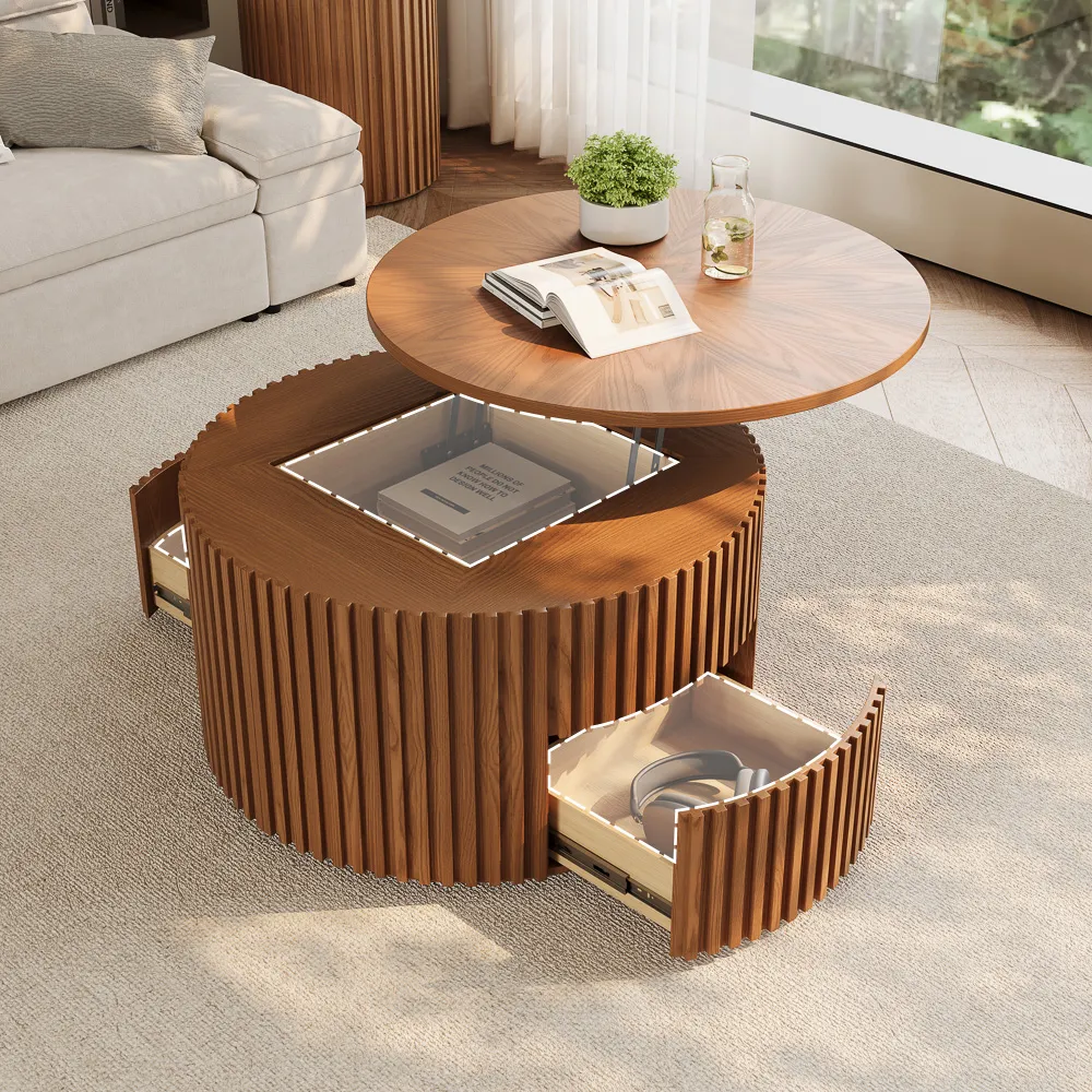Lifting Top Round Coffee Table