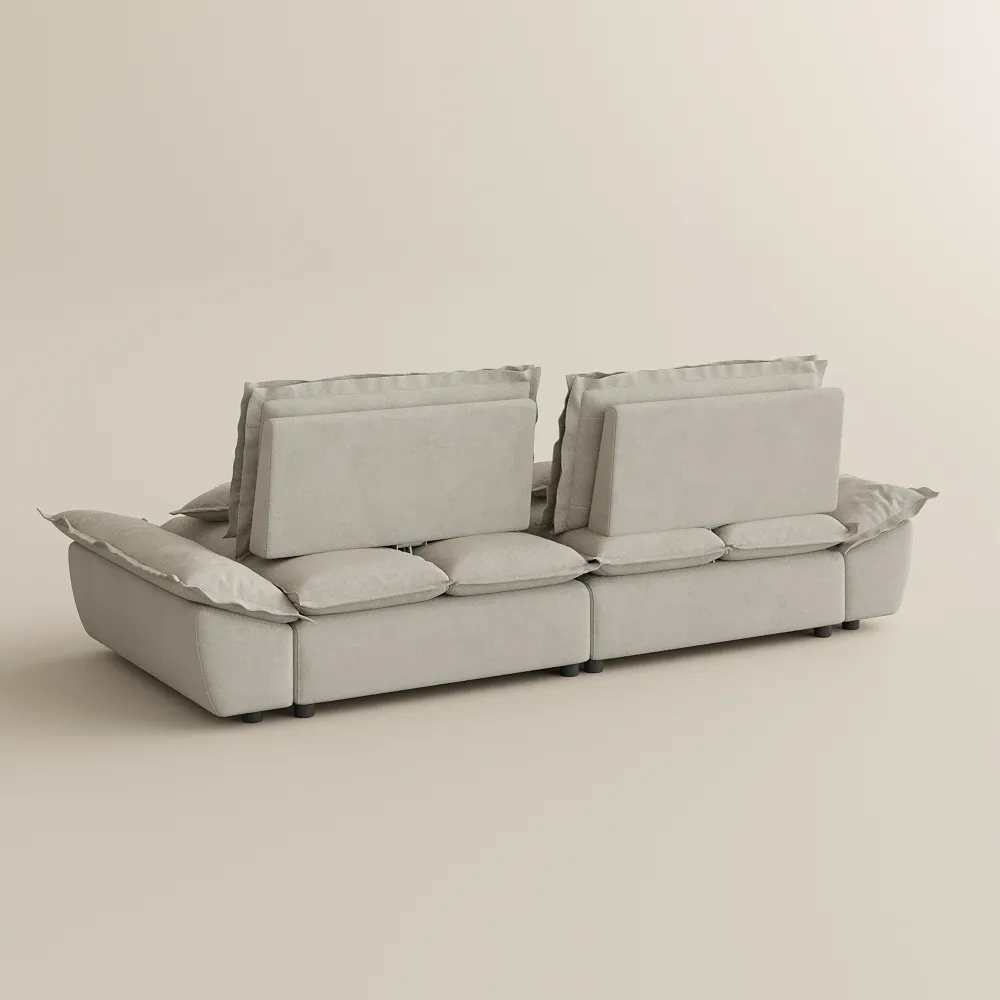 Sailboat Deep Sofa Stain Resistant Cozy Couch with Adjustable Backrest Sailboat Deep Sofa Stain Resistant Cozy Couch with Adjustable Backrest