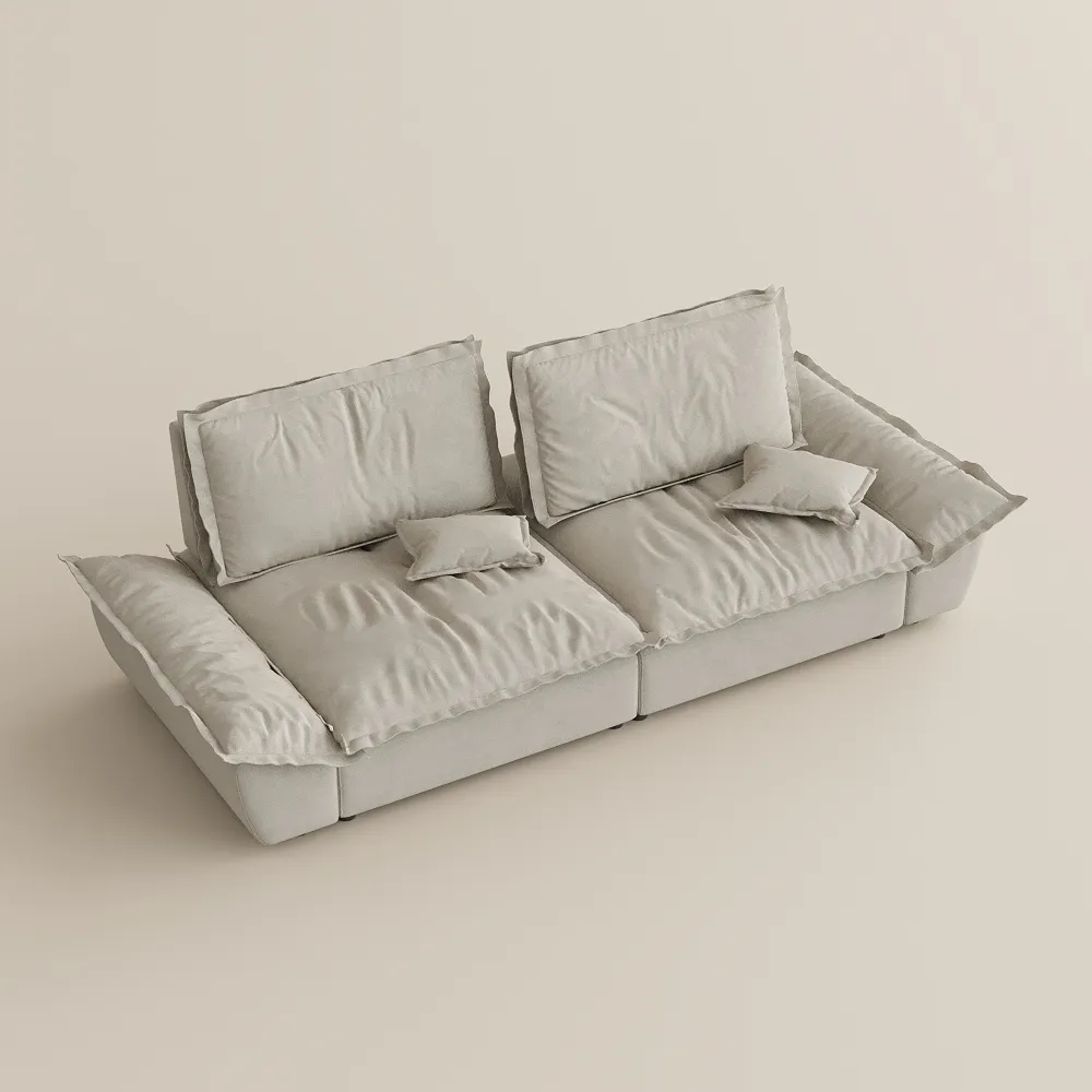 Sailboat Deep Sofa Stain Resistant Cozy Couch with Adjustable Backrest Sailboat Deep Sofa Stain Resistant Cozy Couch with Adjustable Backrest