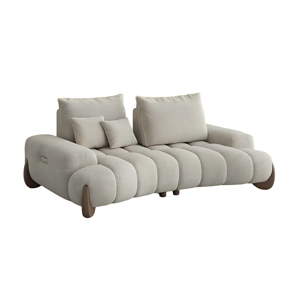 Mid Century Deep Sofa with Adjustable Cushions Mid Century Deep Sofa with Adjustable Cushions
