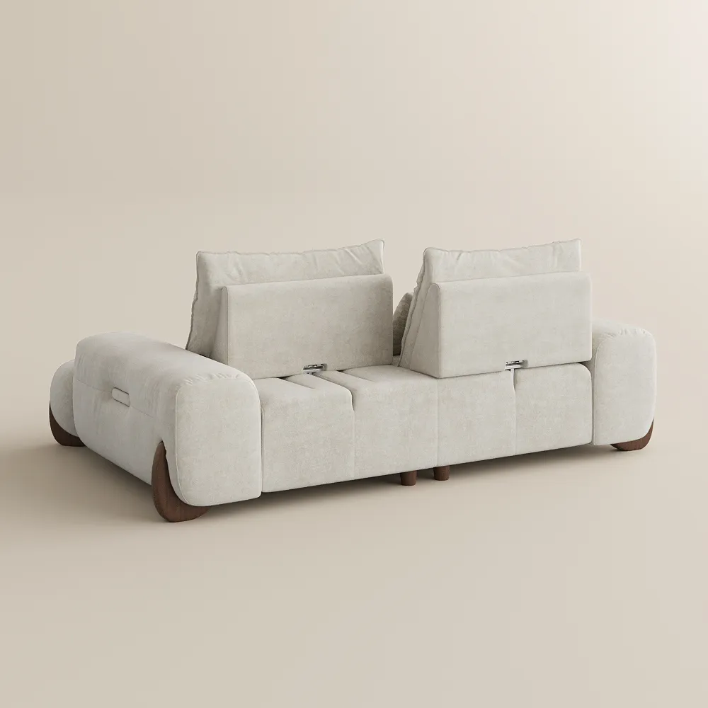 Mid Century Deep Sofa with Adjustable Cushions Mid Century Deep Sofa with Adjustable Cushions