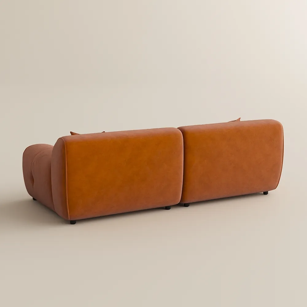 Velvet Tufted Sofa Mid Century with Deep Seat and Pet Friendly Fabric