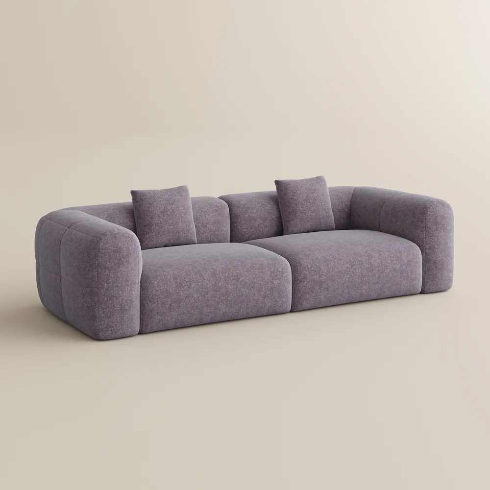 2026041702201098 Minimalist Couch Vintage Chenille Lounge Sofa