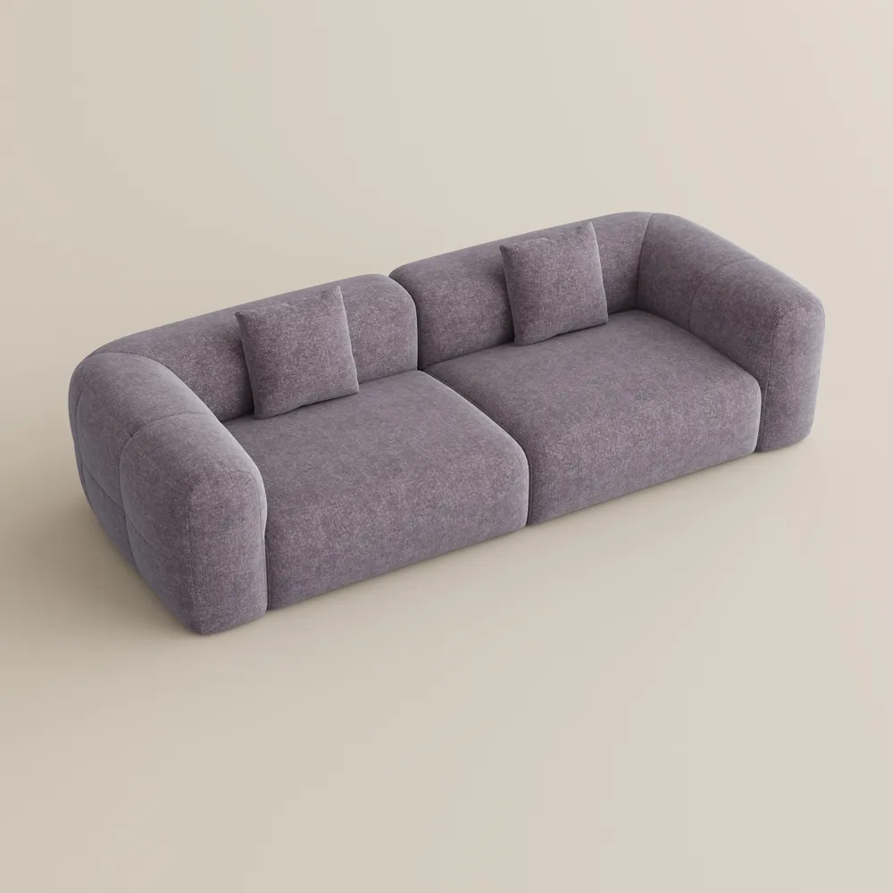 2026041702201641 Minimalist Couch Vintage Chenille Lounge Sofa