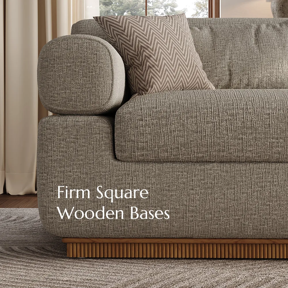 Waterproof Chenille Storage Sofa Modular Modern Khaki Couch Waterproof Chenille Storage Sofa Modular Modern Khaki Couch