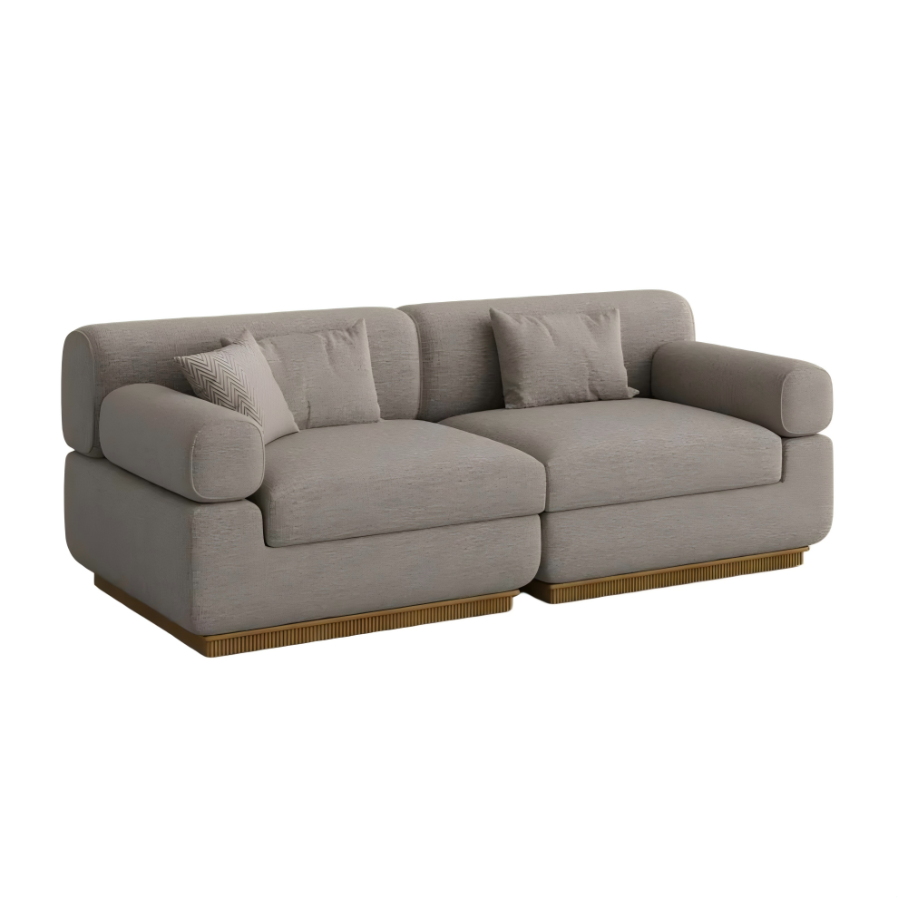 Waterproof Chenille Storage Sofa Modular Modern Khaki Couch Waterproof Chenille Storage Sofa Modular Modern Khaki Couch