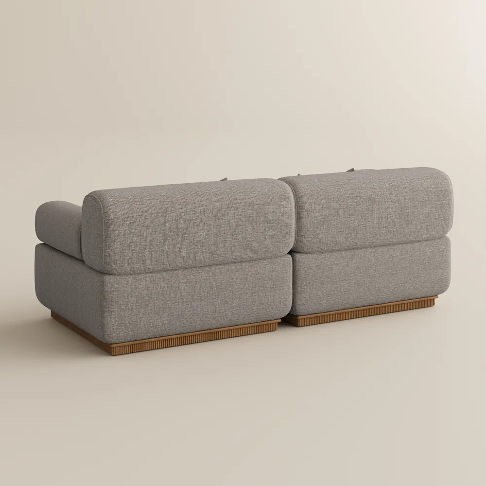 Waterproof Chenille Storage Sofa Modular Modern Khaki Couch Waterproof Chenille Storage Sofa Modular Modern Khaki Couch
