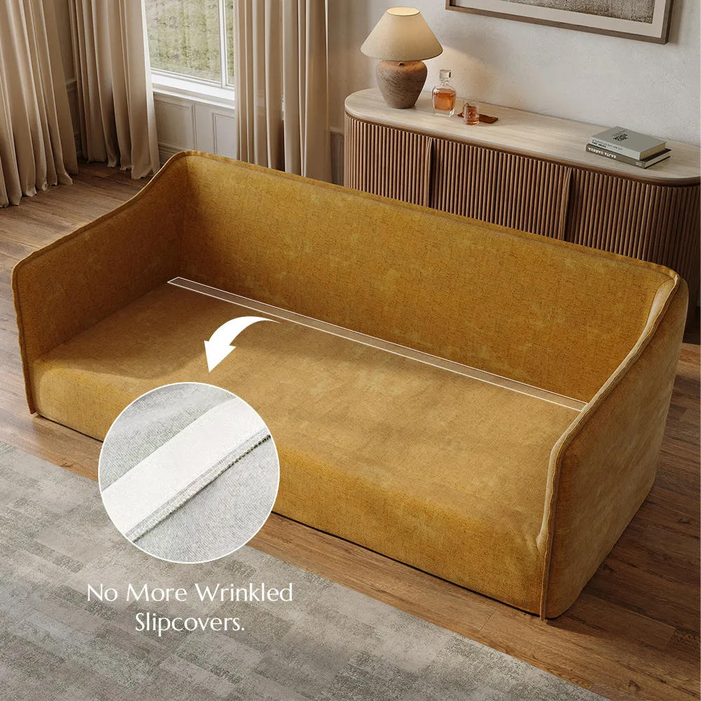 Green Cotton Linen Sofa with Removable Covers