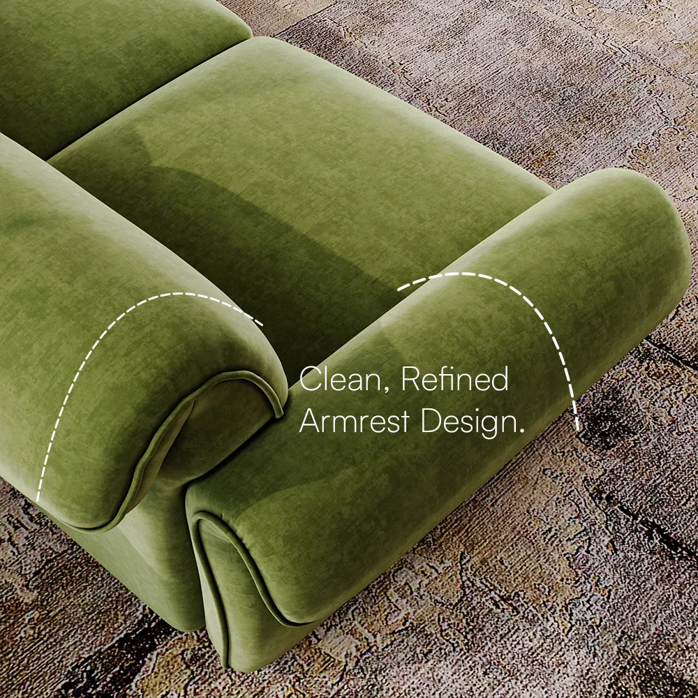 Vintage Green Large Modular Fabric Sofa Vintage Green Large Modular Fabric Sofa