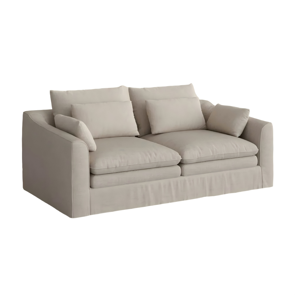 2–3 Seater Deep Seat Sofa with Removable Cotton-Linen Covers 2–3 Seater Deep Seat Sofa with Removable Cotton-Linen Covers
