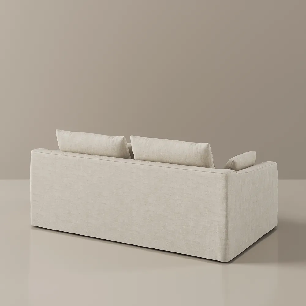 2–3 Seater Deep Seat Sofa with Removable Cotton-Linen Covers