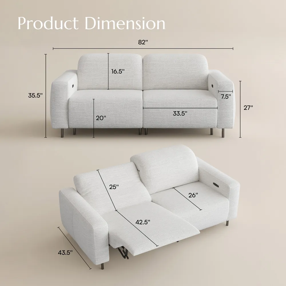 Dual Power Reclining Loveseat Dual Power Reclining Loveseat