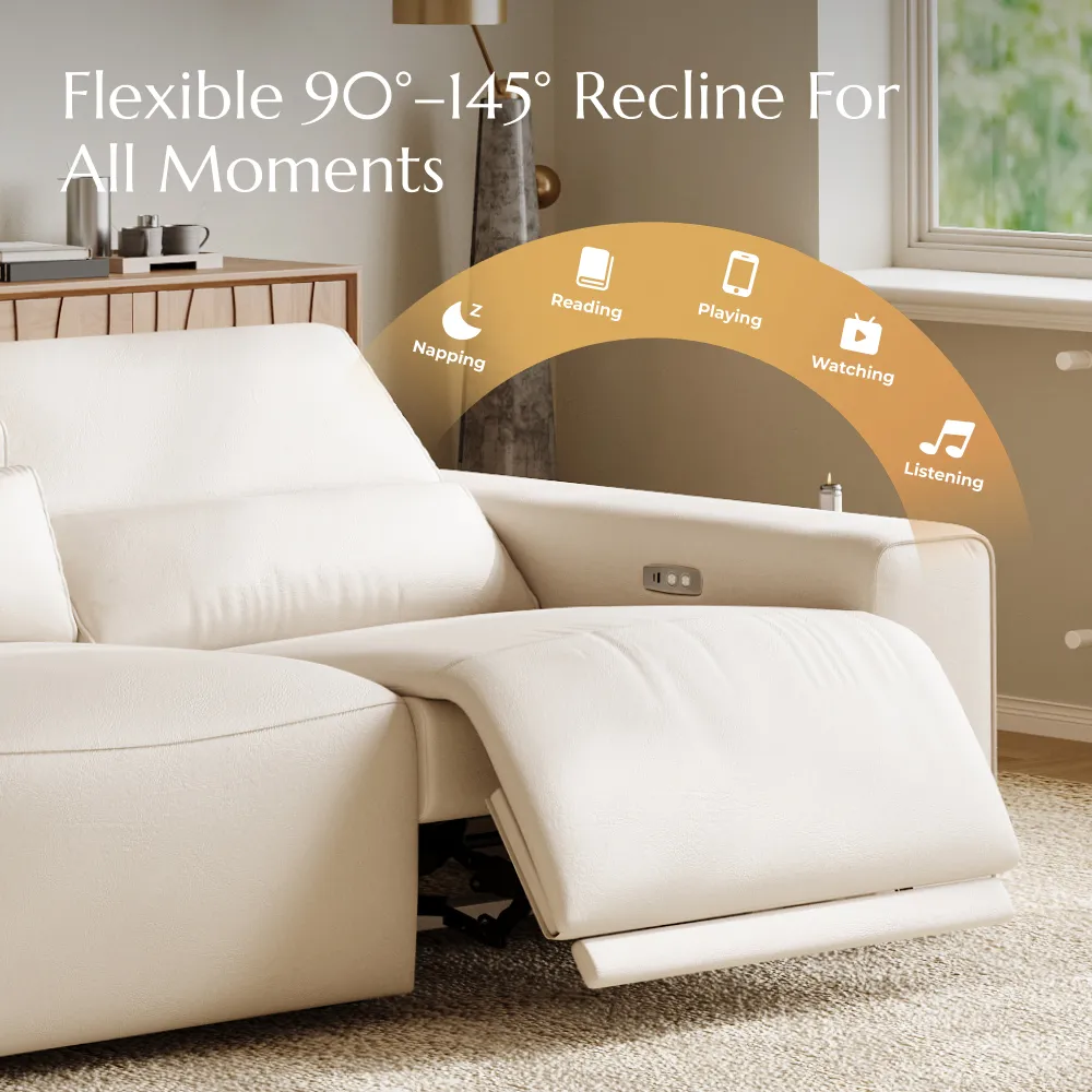 Leather Recliner Sofa Chair with Adjustable Headrest Leather Recliner Sofa Chair with Adjustable Headrest