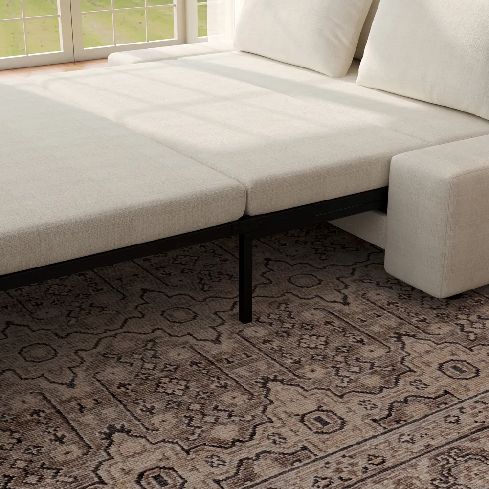 Modern Pull Out Sofa Bed Sleeper Sofa with Linen Modern Pull Out Sofa Bed Sleeper Sofa with Linen