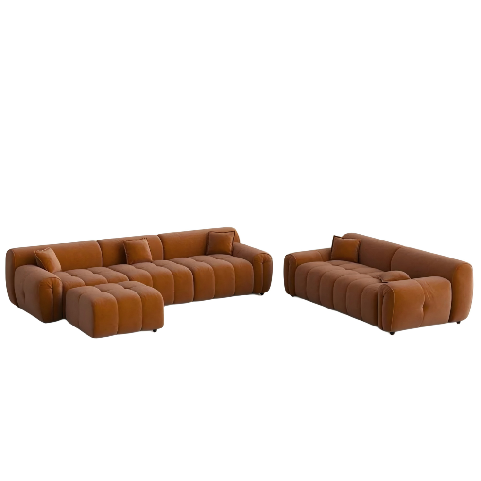 1-2-3 Seater Set-Velvet Tufted Sofa Mid Century with Deep Depth Seats 1-2-3 Seater Set-Velvet Tufted Sofa Mid Century with Deep Depth Seats