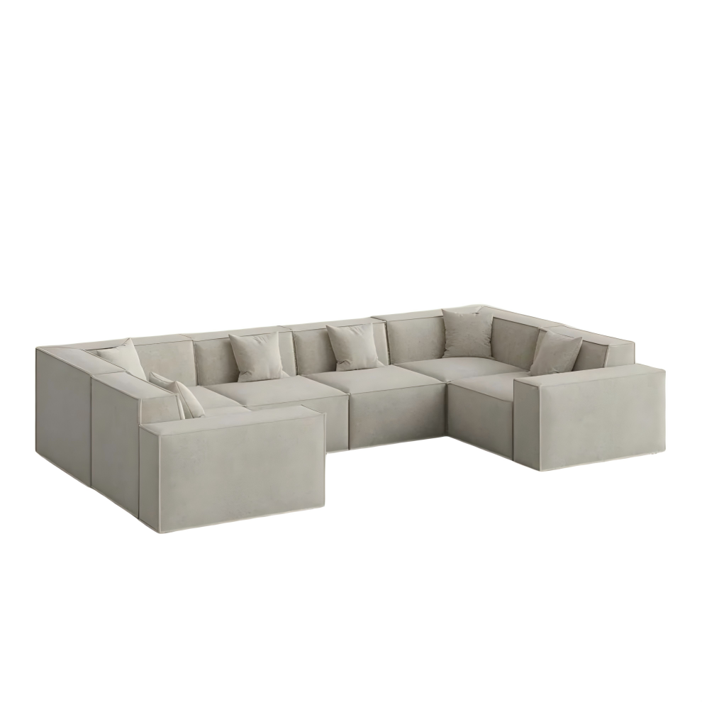 Pet-Friendly Modular Beige Sofa Pet-Friendly Modular Beige Sofa