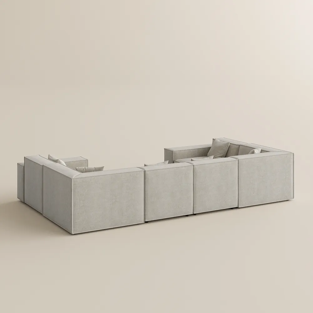Pet-Friendly Modular Beige Sofa Pet-Friendly Modular Beige Sofa