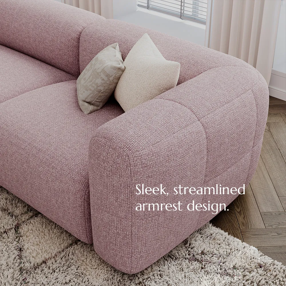 Sofa and Loveseat Set Minimalist Pink Couch Chenille Lounge Sofa Set Sofa and Loveseat Set Minimalist Pink Couch Chenille Lounge Sofa Set