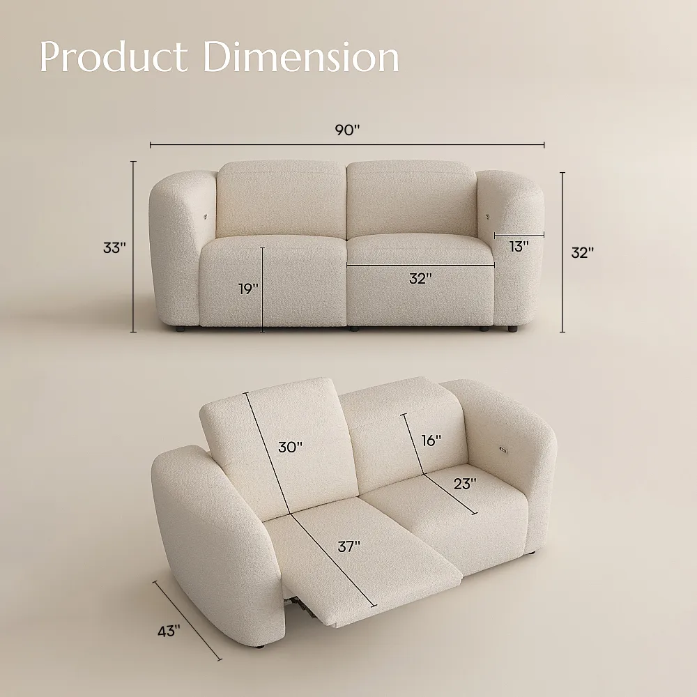 Dual Power Reclining Sofa Dual Power Reclining Sofa