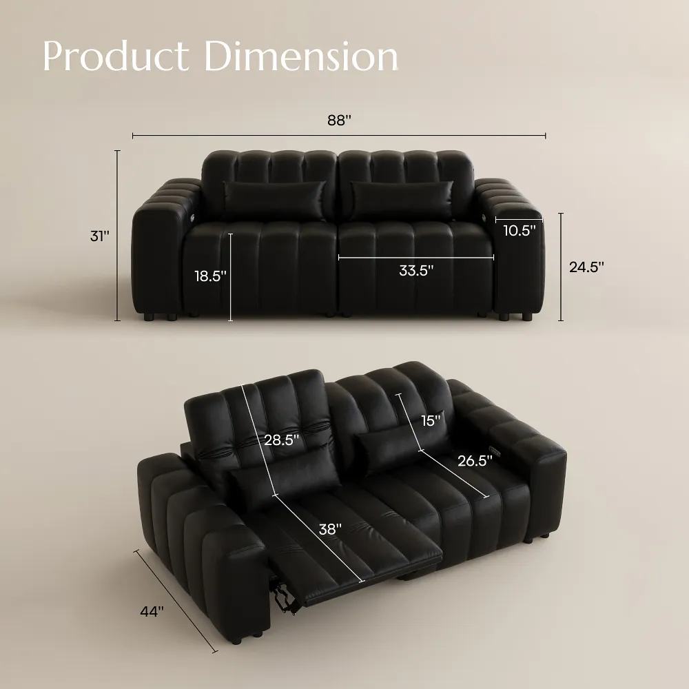 Dual Power Reclining Loveseat Dual Power Reclining Loveseat