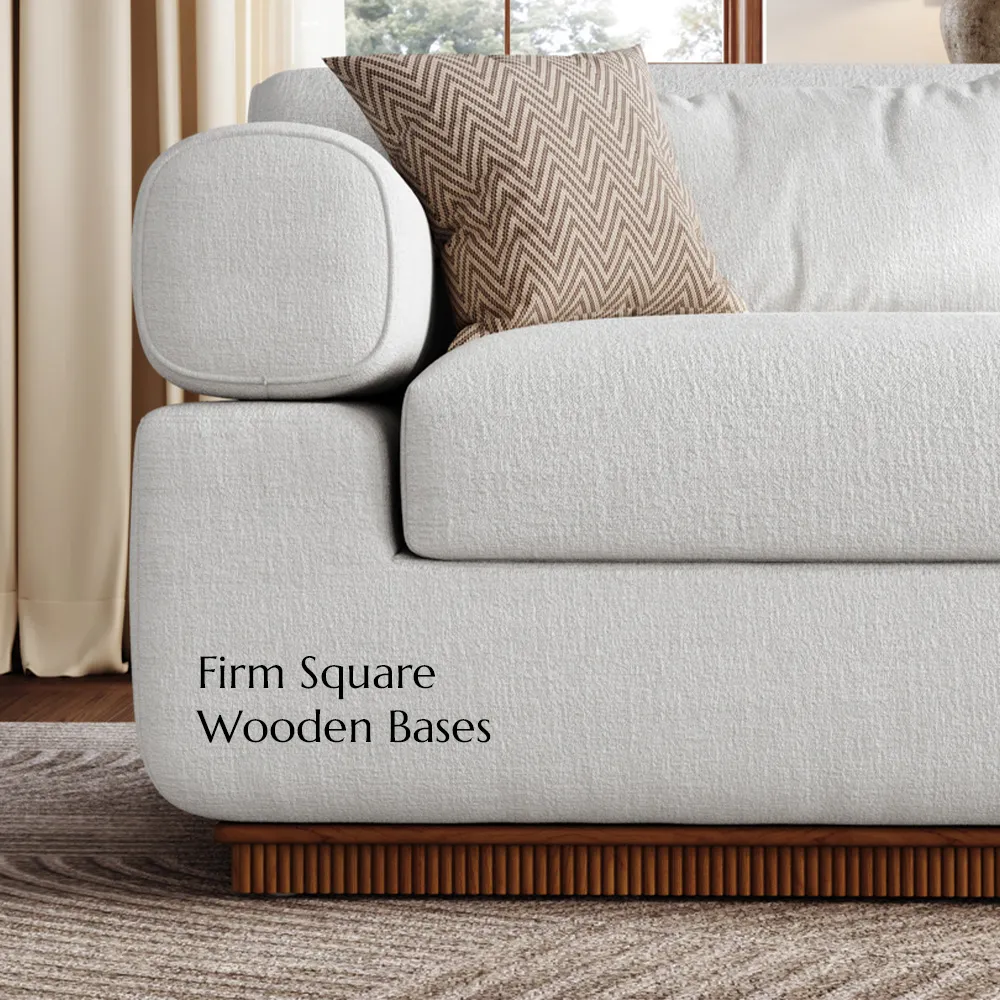Armless Storage Modular Waterproof Chenille Sofa Set Modern Beige Couch