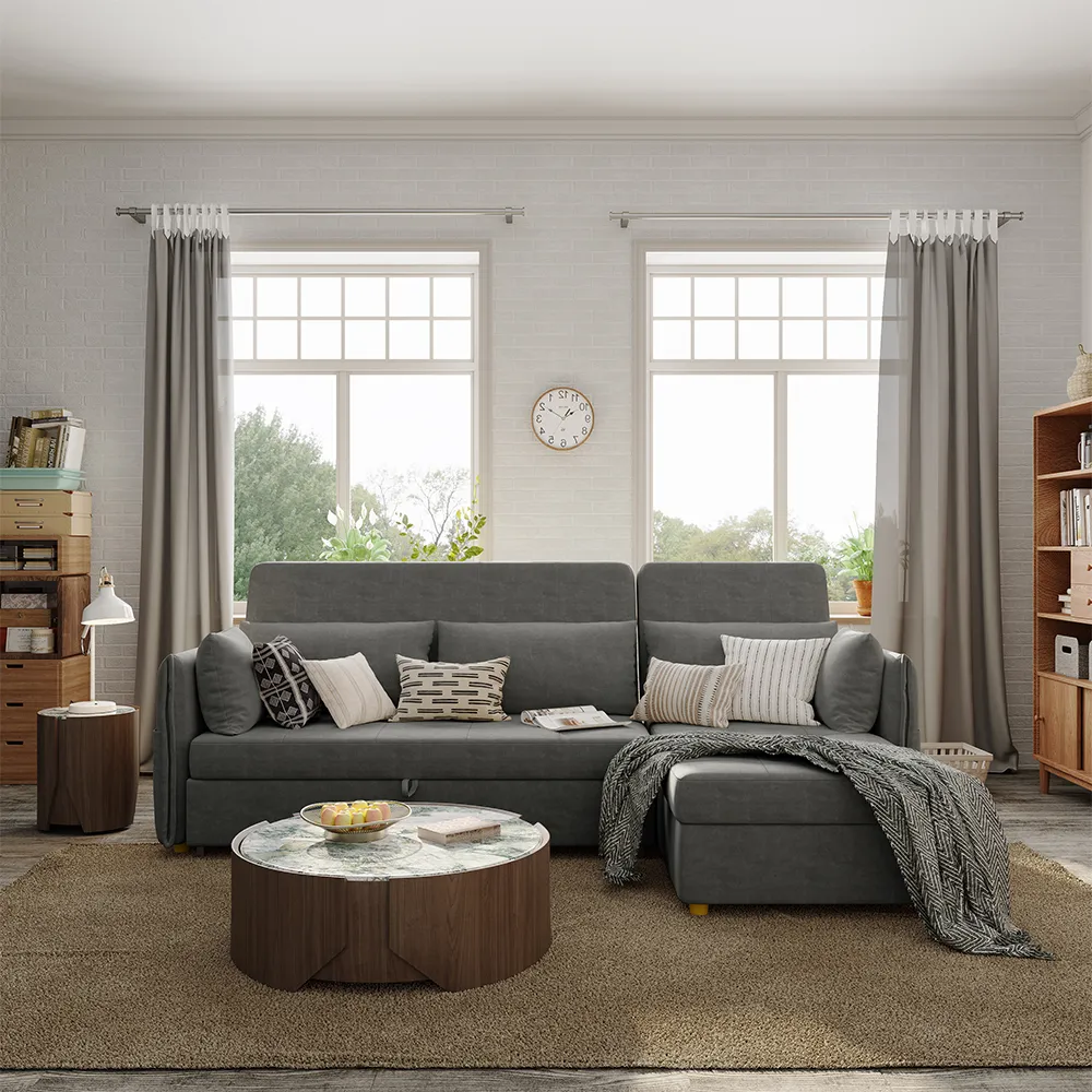 Modern Minimalist "L" Shape Sofa Bed Modern Minimalist "L" Shape Sofa Bed