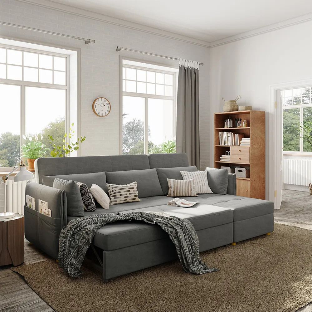 Modern Minimalist "L" Shape Sofa Bed Modern Minimalist "L" Shape Sofa Bed