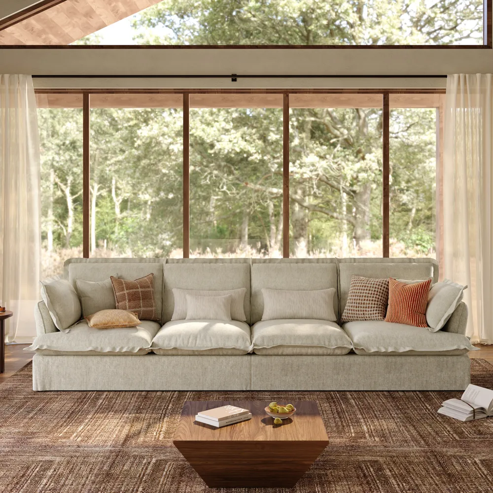 Modern 4–5 Seater Cloud Sofa with Deep Seating