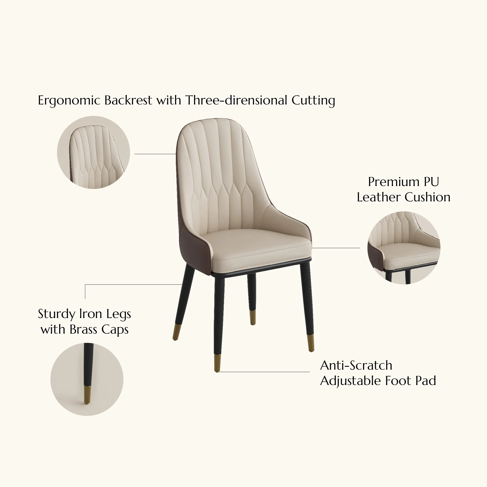 Modern Upholstered Dining Chairs Set of 2 Modern Upholstered Dining Chairs Set of 2