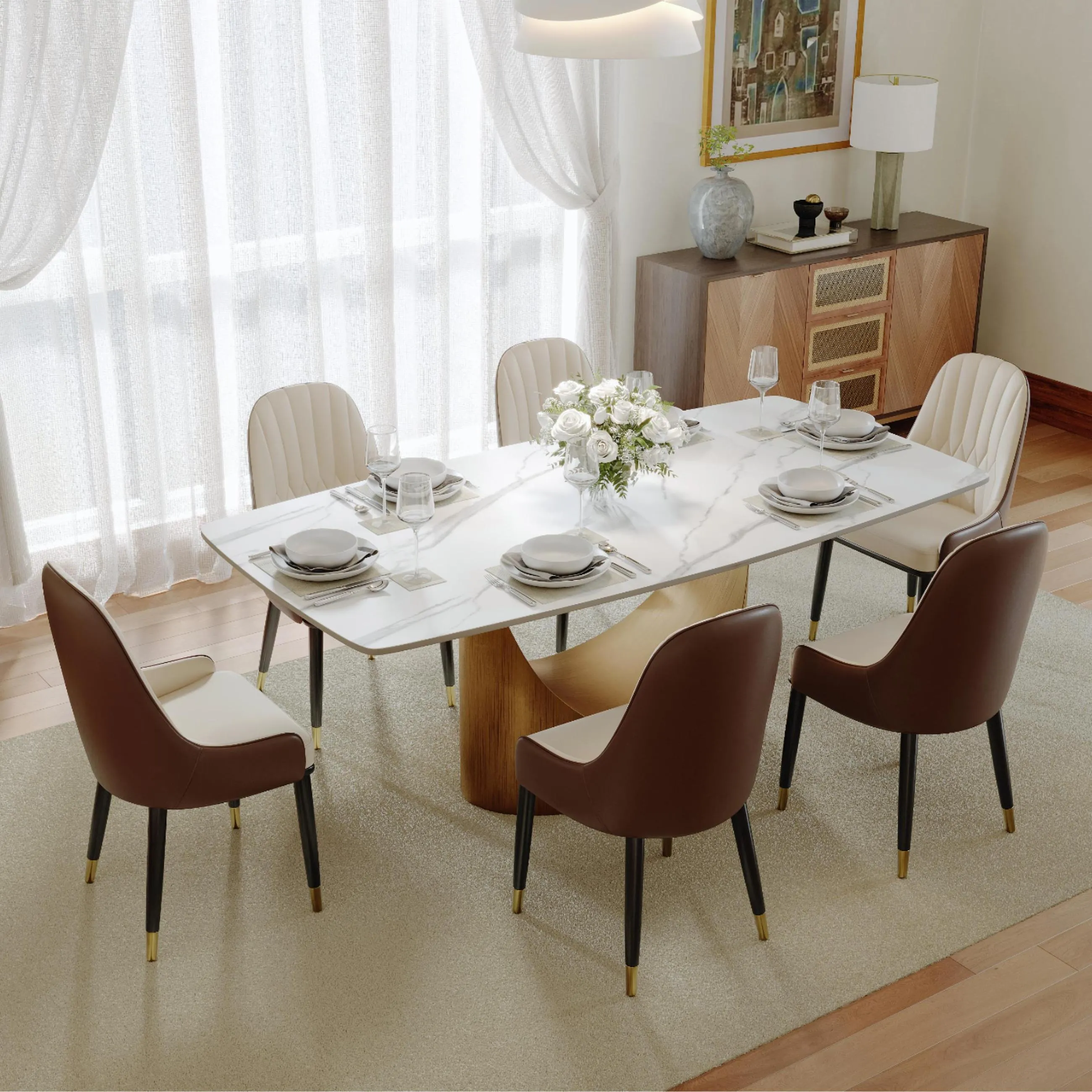 Modern Upholstered Dining Chairs Set of 2 Modern Upholstered Dining Chairs Set of 2