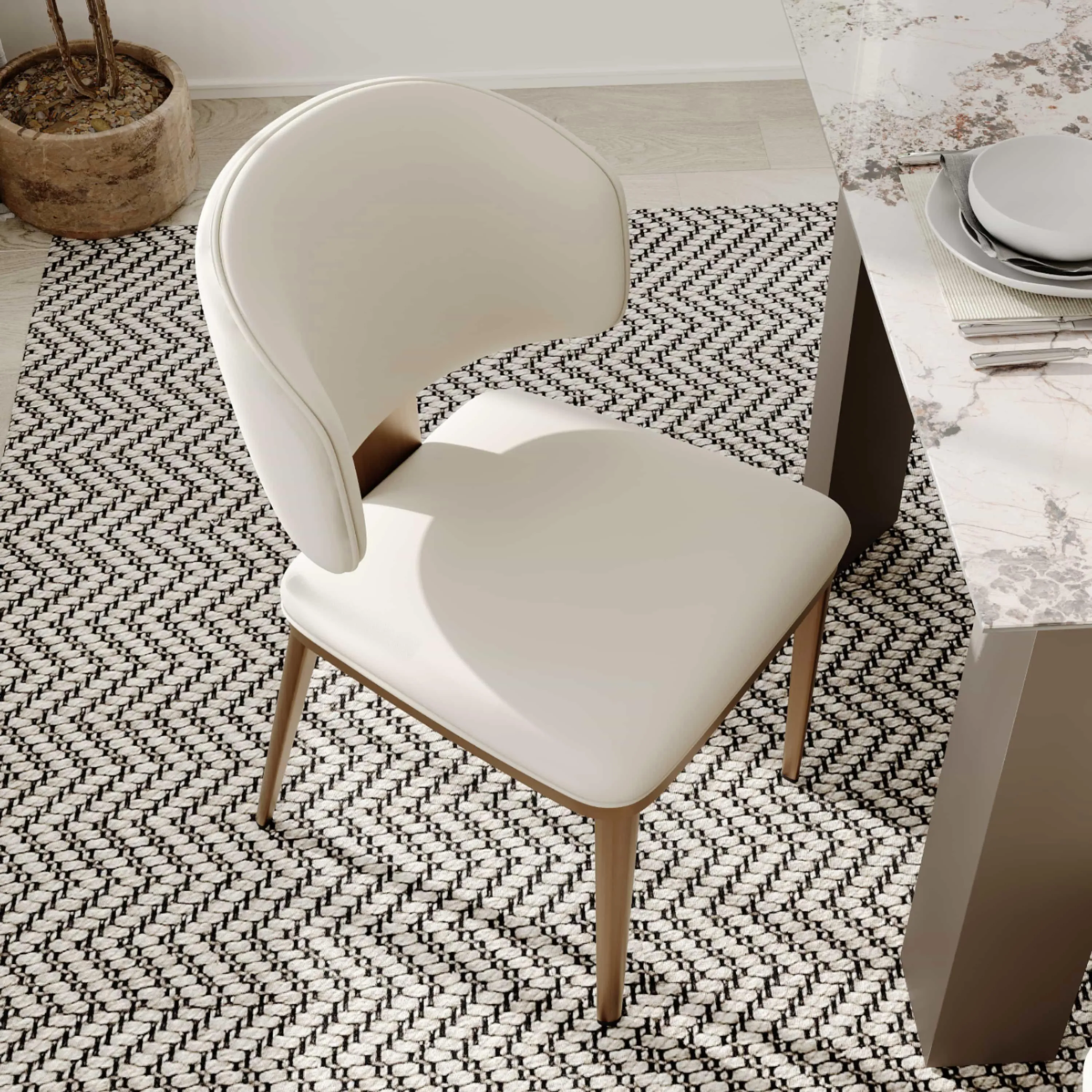 Modern Upholstered Dining Chairs Set of 2 Modern Upholstered Dining Chairs Set of 2