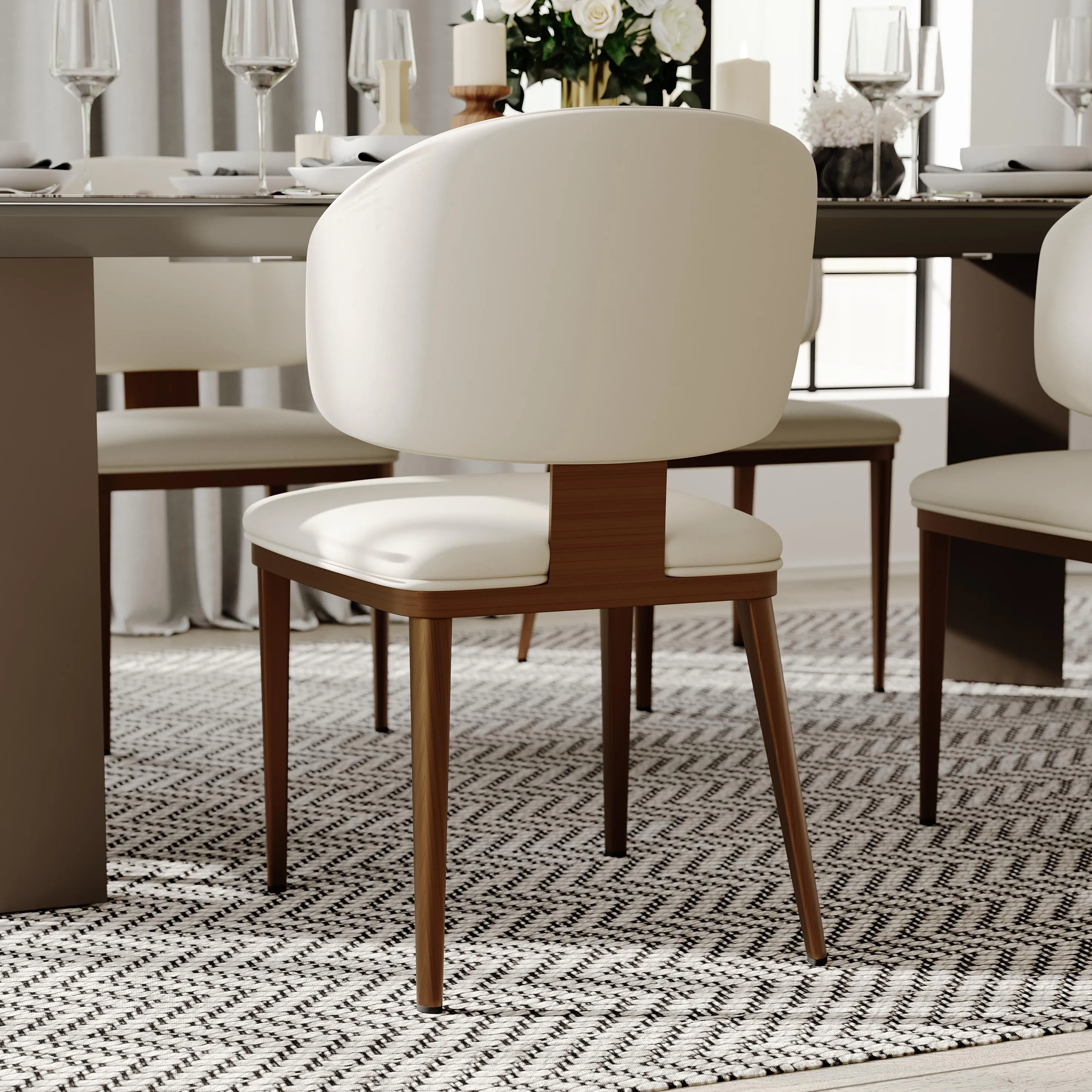 Modern Upholstered Dining Chairs Set of 2 Modern Upholstered Dining Chairs Set of 2