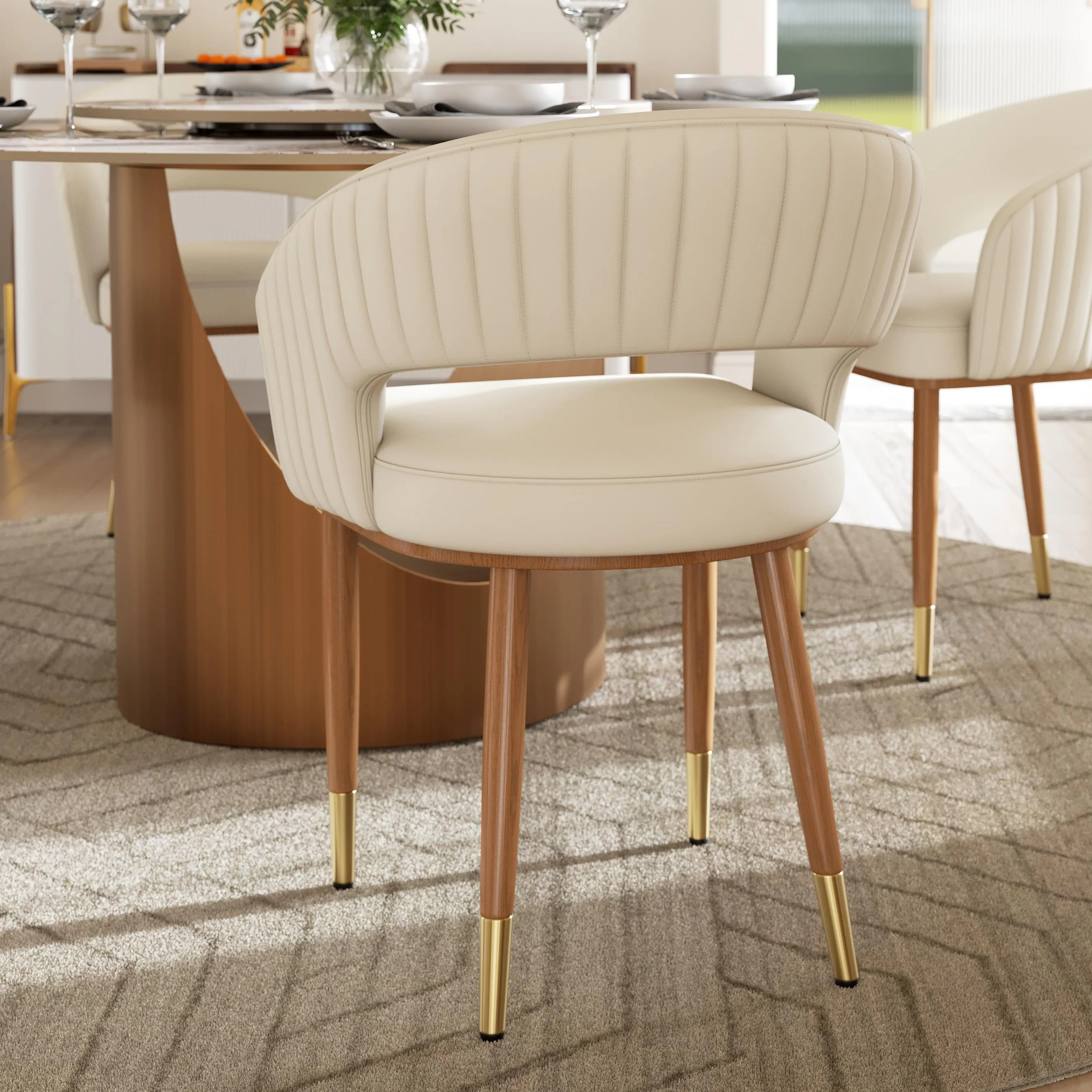 Modern Upholstered Dining Chairs Set of 2 Modern Upholstered Dining Chairs Set of 2