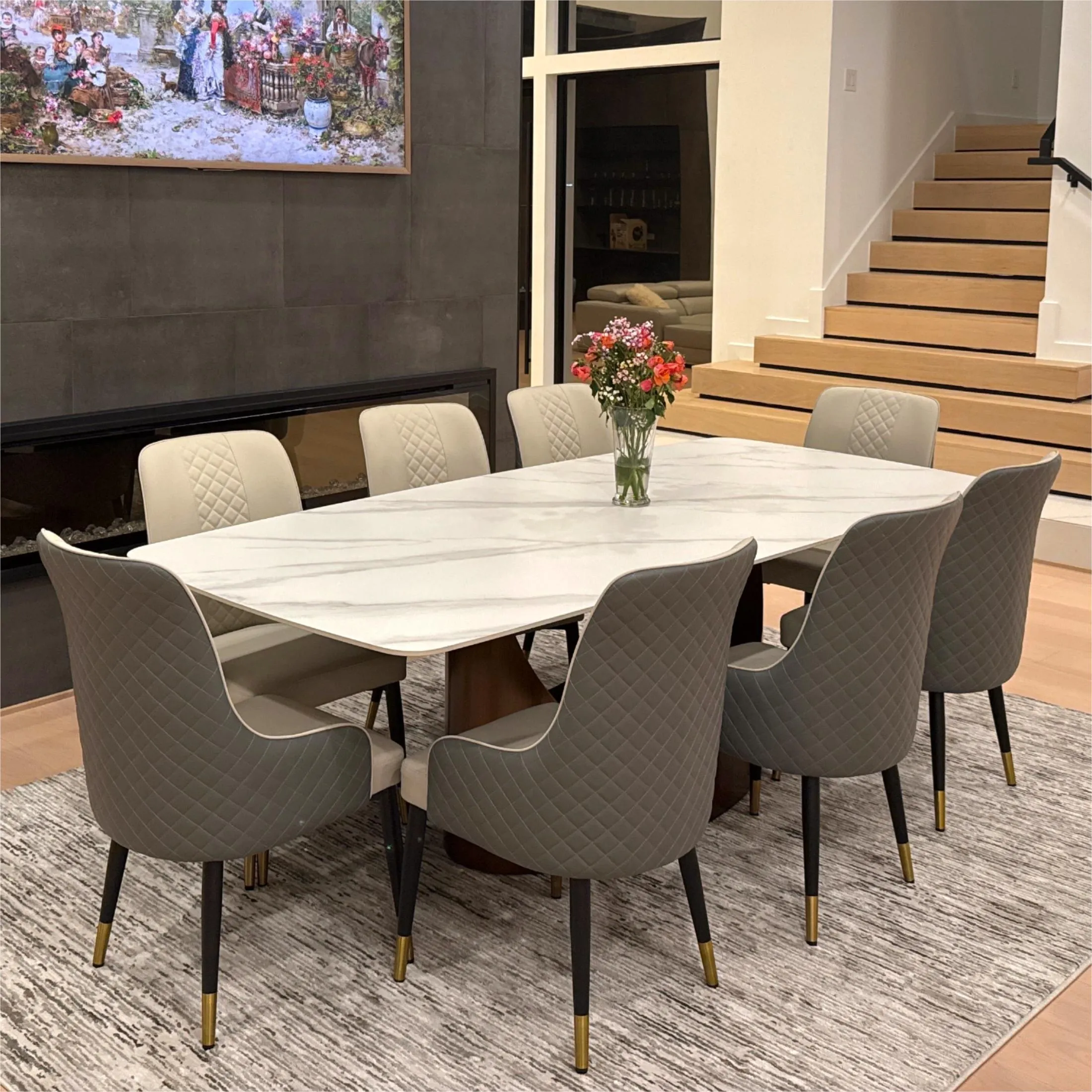 Modern Upholstered Dining Chairs Set of 2 Modern Upholstered Dining Chairs Set of 2