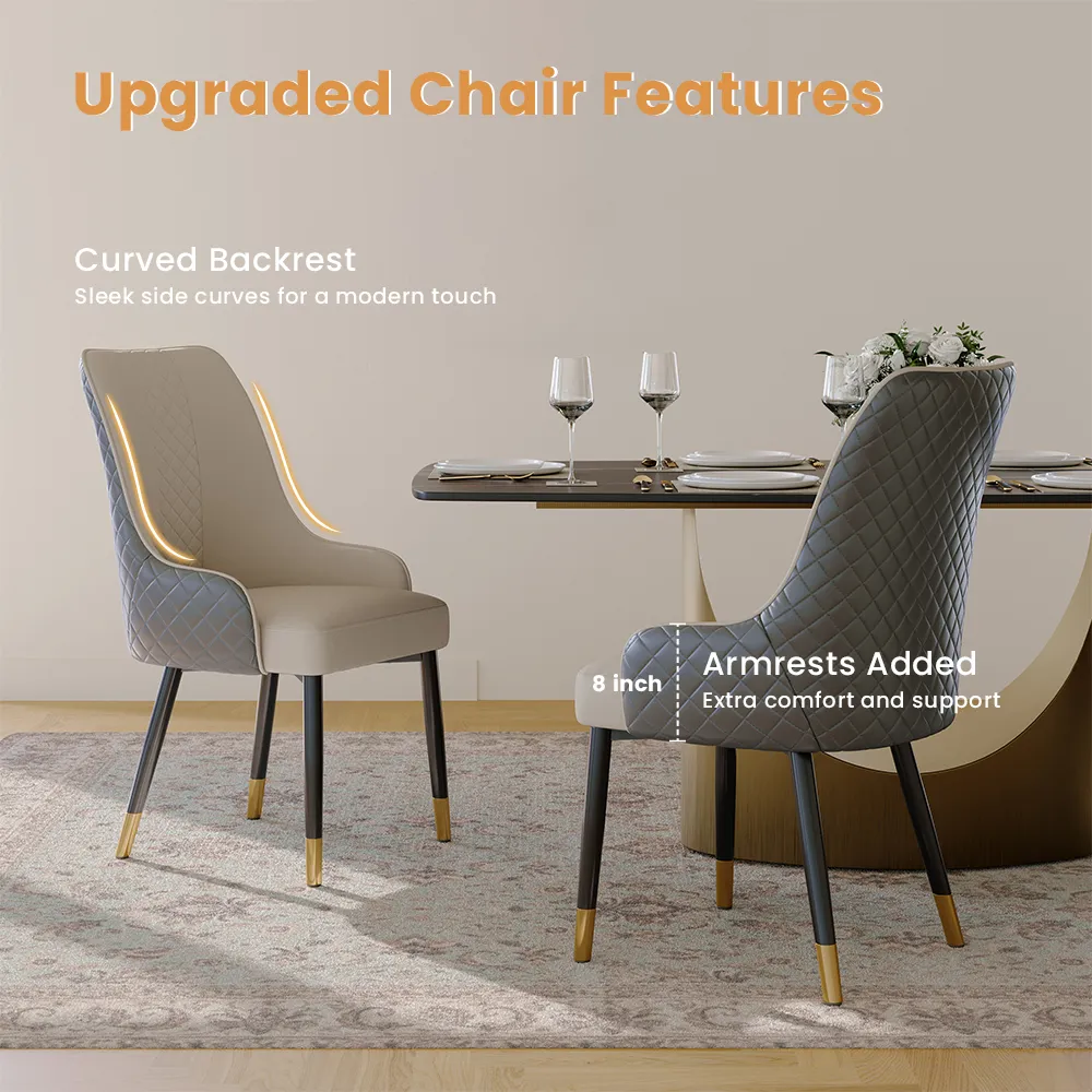 Modern Upholstered Dining Chairs Set of 2 Modern Upholstered Dining Chairs Set of 2