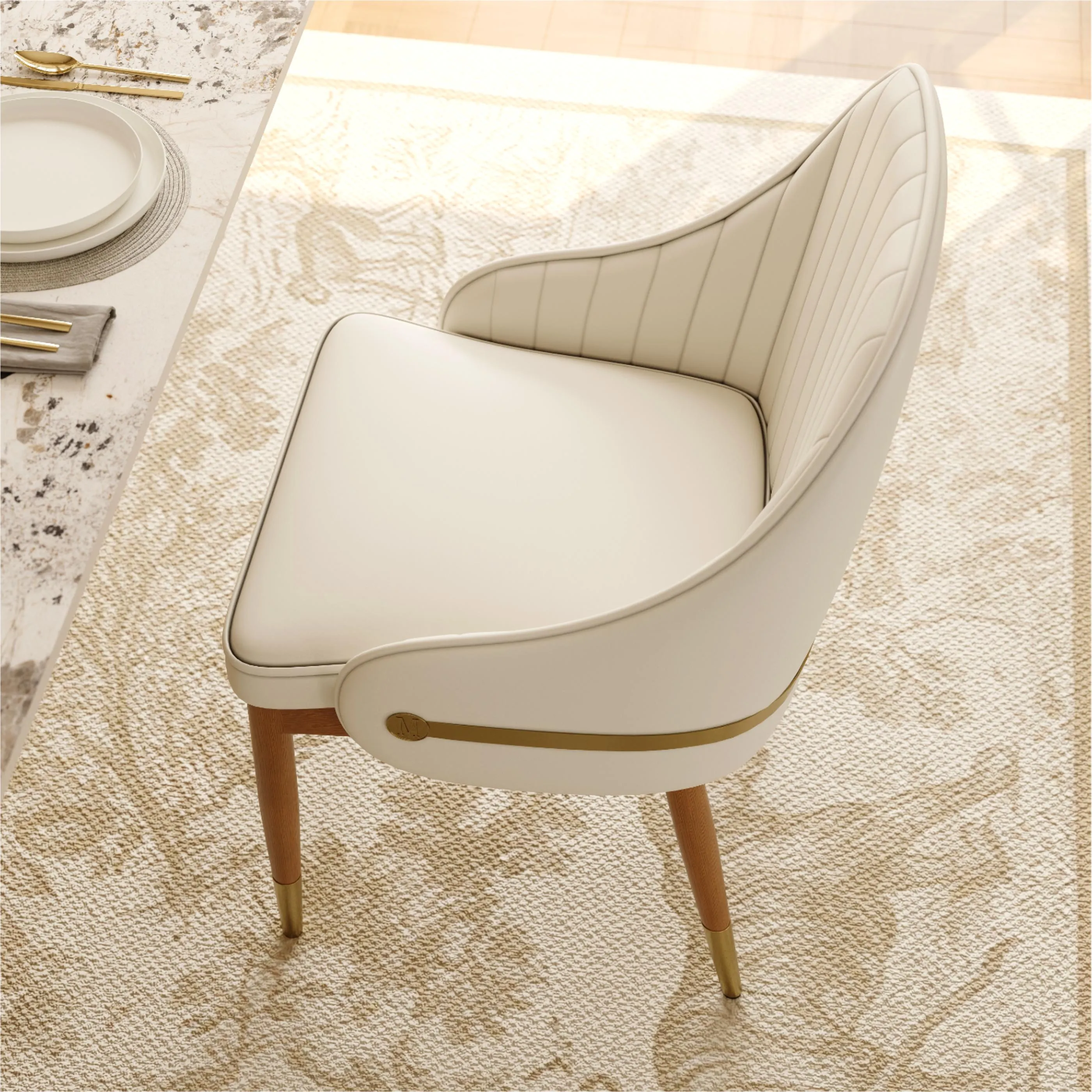Modern Luxury Upholstered Dining Chairs Set of 2 Modern Luxury Upholstered Dining Chairs Set of 2