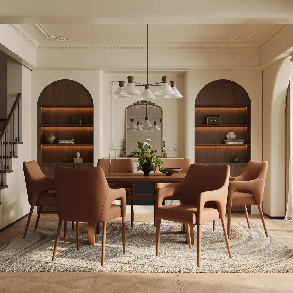 Modern Leather Dining Chairs with Arms Set of 2 Modern Leather Dining Chairs with Arms Set of 2