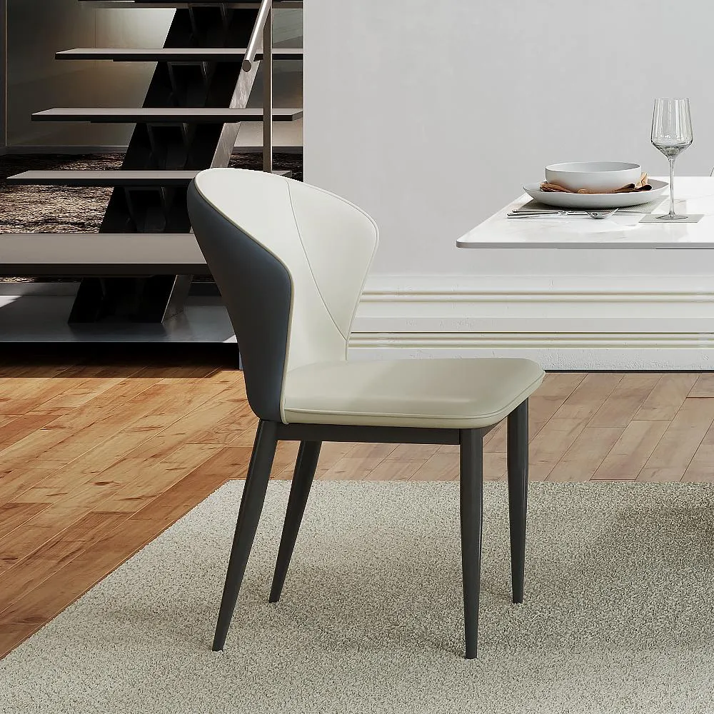 Modern Wingback Upholstered Dining Chairs Set of 2 Modern Wingback Upholstered Dining Chairs Set of 2