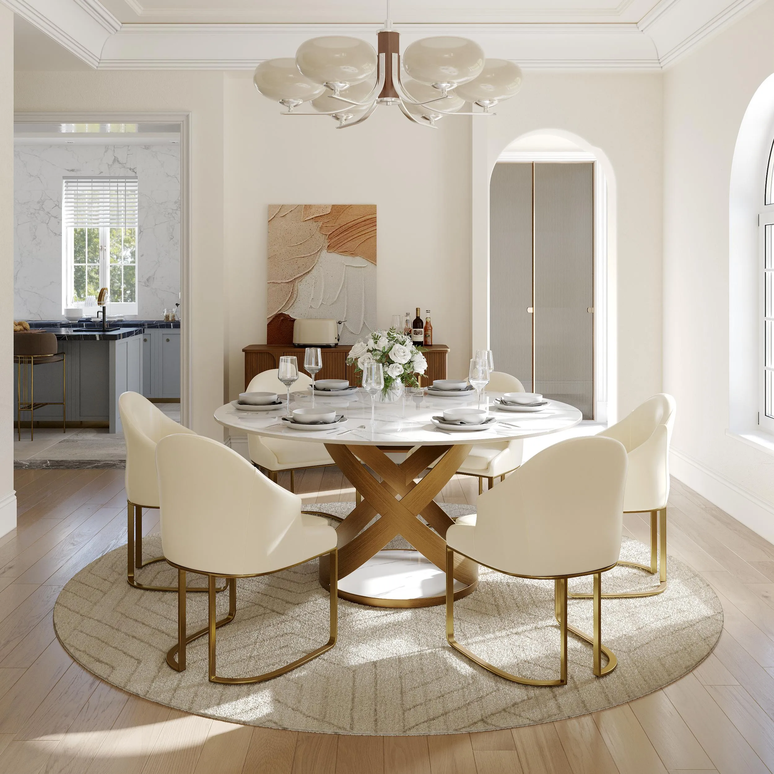 Modern Luxury Upholstered Dining Chairs Set of 2 Modern Luxury Upholstered Dining Chairs Set of 2