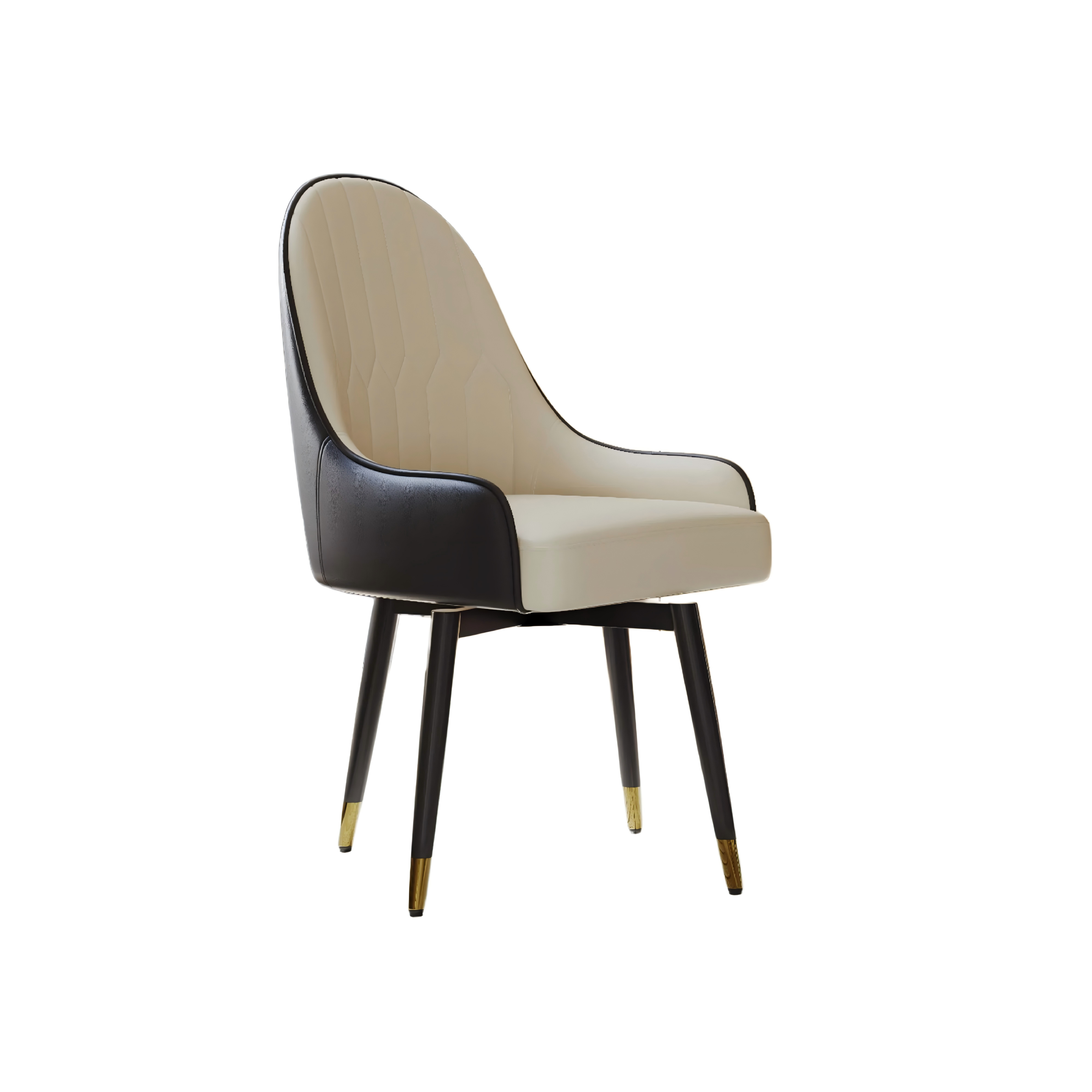 Modern Upholstered Swivel Dining Chairs Set of 2