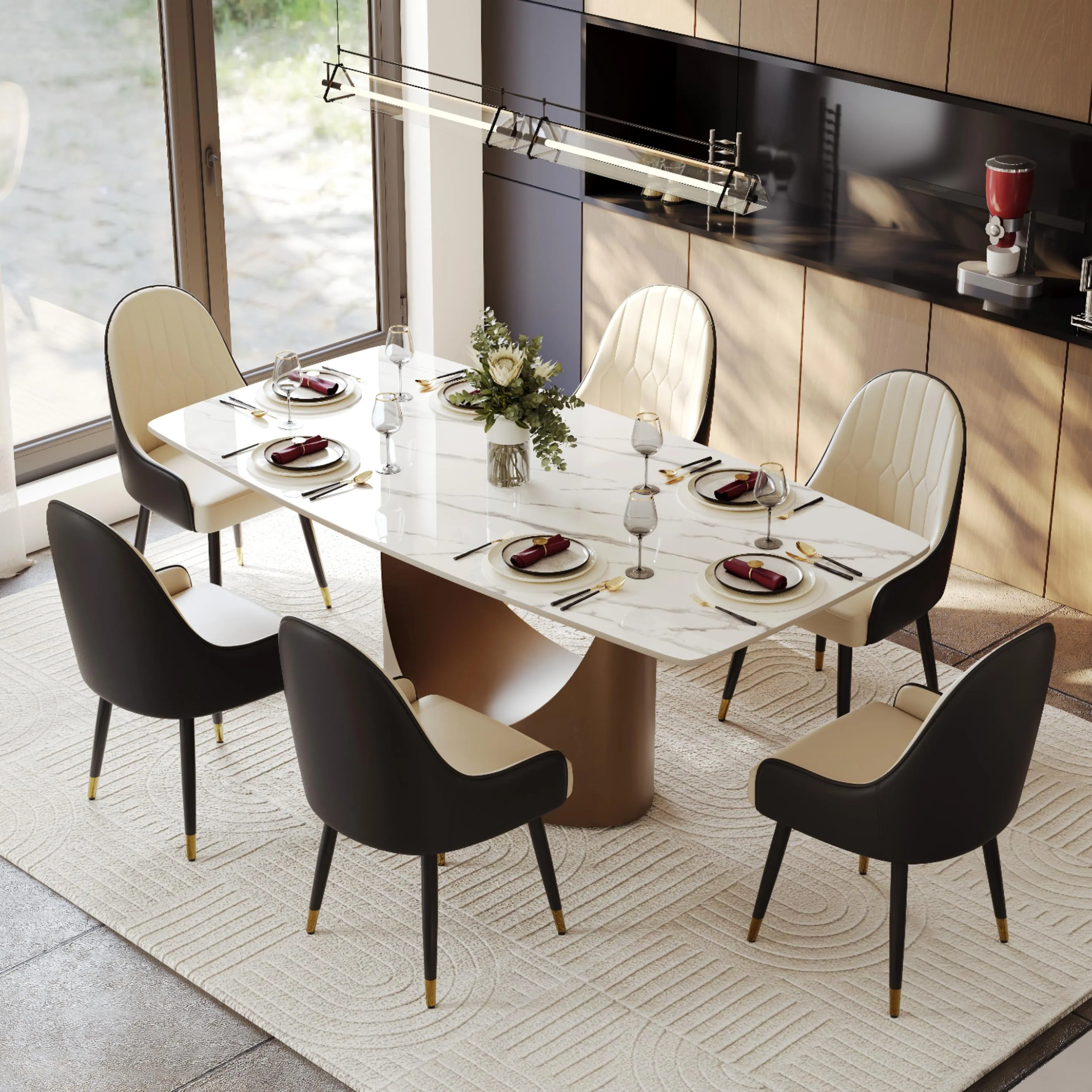 Modern Upholstered Swivel Dining Chairs Set of 2 Modern Upholstered Swivel Dining Chairs Set of 2