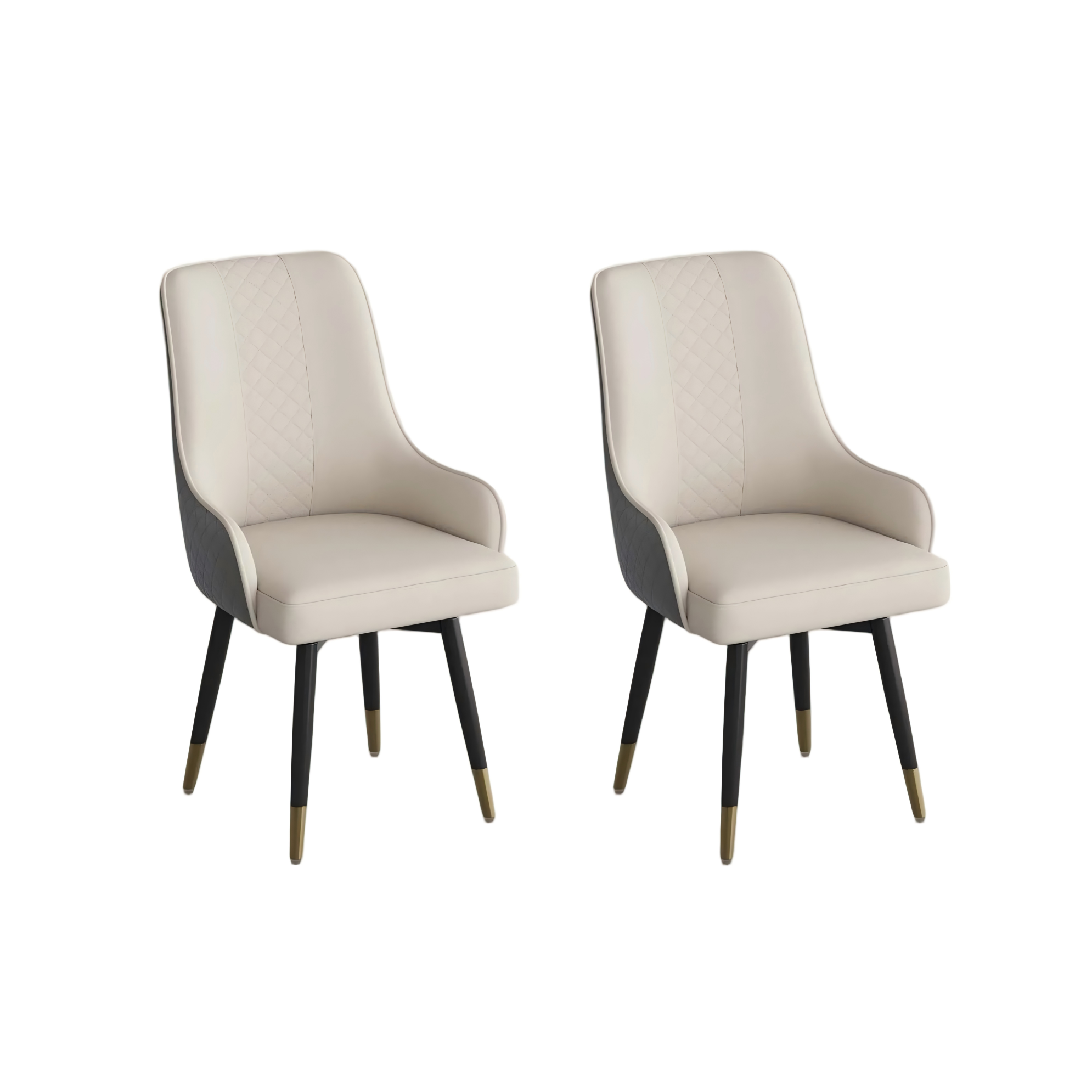 Modern Upholstered Swivel Dining Chairs Set of 2 Modern Upholstered Swivel Dining Chairs Set of 2