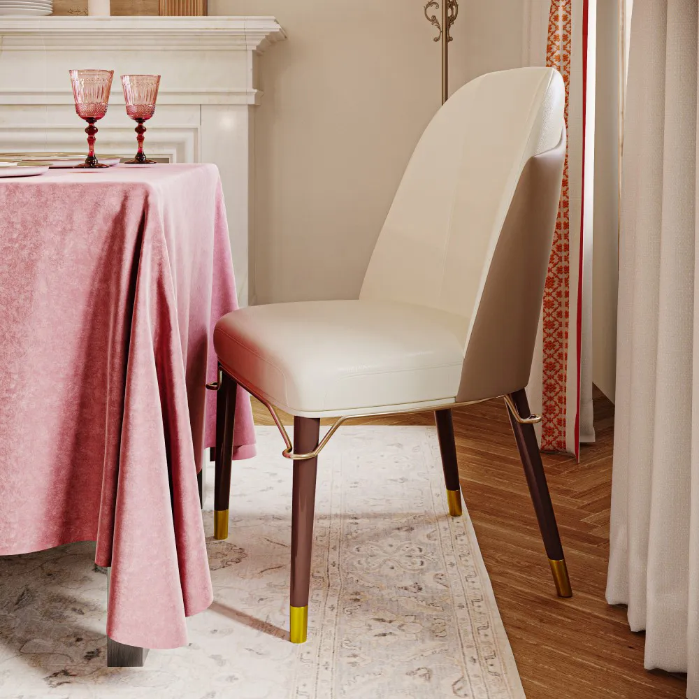 Modern Luxury Upholstered Dining Chairs Set of 2