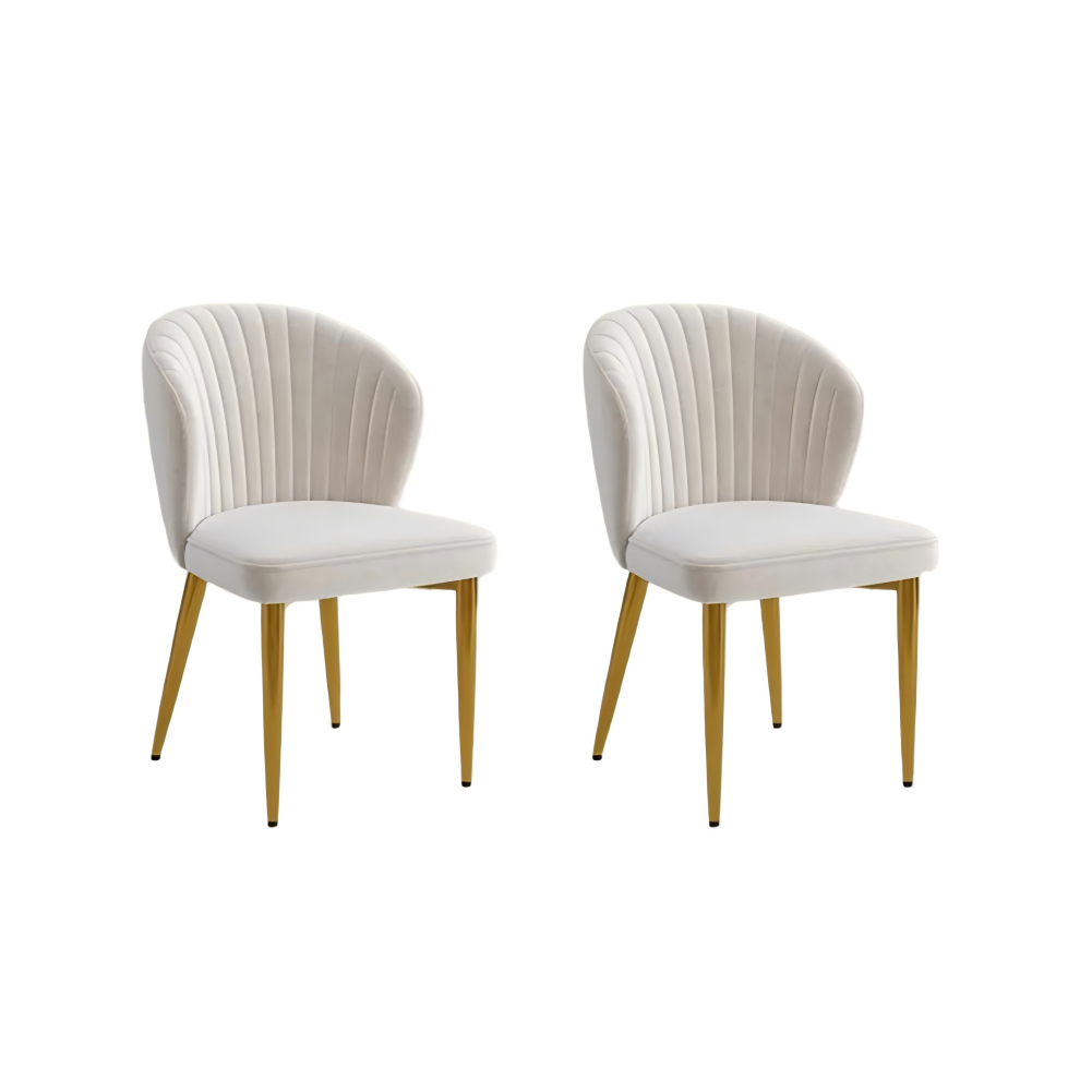 Modern Upholstered Velvet Dining Chairs Set of 2 Modern Upholstered Velvet Dining Chairs Set of 2